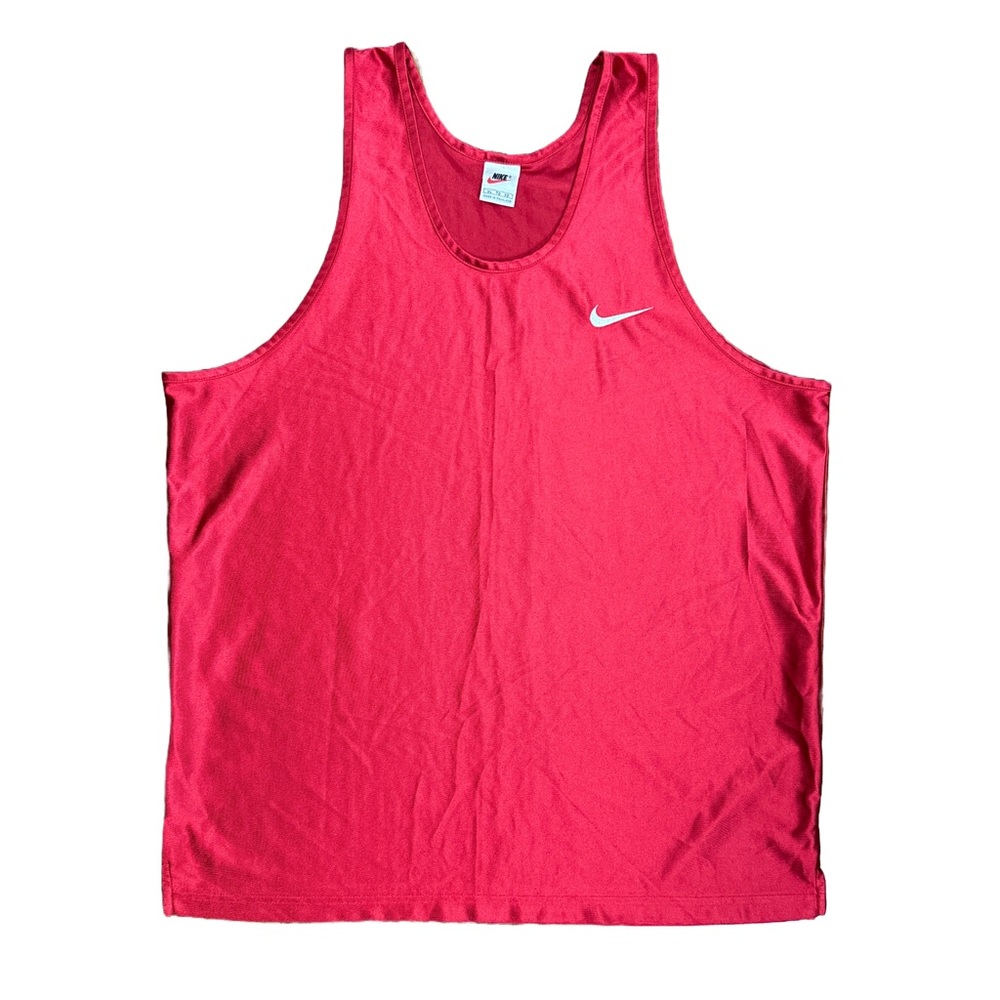Vintage Nike Red Swoosh Tank Top XL